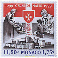 48534 MNH MONACO 1999 900 ANIVERSARIO DE LA ORDEN DE MALTA - Altri & Non Classificati