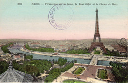 PARIS - Perspective Sur La Seine, La Tour Eiffel Et Le Champ De Mars - Tour Eiffel