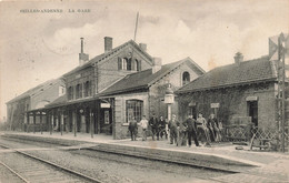 Belgique - Seilles Andenne - La Gare - Edit. Diet. Davin - Animé - Vélo  - Oblitéré 1908 - Carte Postale Ancienne - Andenne