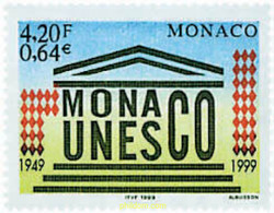 48533 MNH MONACO 1999 50 ANIVERSARIO DE LA ADHESION DE MONACO A LA UNESCO - Other & Unclassified