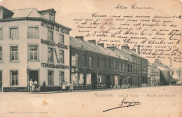 Belgique - Andenne - Les 4 Coins - Route De Namur - Edit. Arm. Braibant - Animé  - Carte Postale Ancienne - Andenne