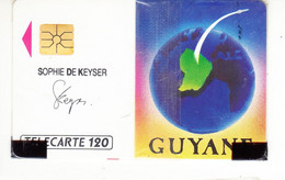 France-1989-télécarte 120-neuve Sous Blister-Guyane-sophie De Keyser - 1989