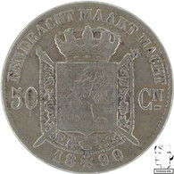 LaZooRo: Belgium 50 Centimes 1899/86 VF / XF Not In Krause - Silver - 50 Centimes