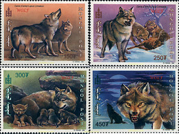 47854 MNH MONGOLIA 1999 LOBOS - Mongolie