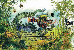 94918 MNH JERSEY 2000 AÑO LUNAR CHINO - AÑO DEL DRAGON - Arañas