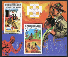 DJIBOUTI Bloc Spécial COTE 13 € N° 605 + 606 MNH ** Scoutisme Scouting Scout. TB/VG - Djibouti (1977-...)