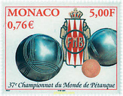 76864 MNH MONACO 2001 37 CAMPEONATO MUNDIAL DE PETANCA - Other & Unclassified