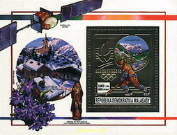 71204 MNH MADAGASCAR 1990 16 JUEGOS OLIMPICOS INVIERNO ALBERTVILLE 1992 - Hockey (sur Gazon)