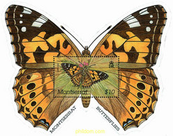 77570 MNH MONTSERRAT 2001 MARIPOSAS DEL CARIBE - Arañas