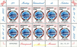 8791 MNH MONACO 2002 20 MEETING INTERNACIONAL DE NATACION - Andere & Zonder Classificatie