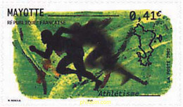 91658 MNH MAYOTTE 2002 ATLETISMO - Other & Unclassified