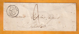 1848 - Enveloppe De Colmar - Petit Cachet à Date - Vers Sélestat Via Strasbourg à Bâle - Cad Arrivée - Taxe  2 - 1801-1848: Précurseurs XIX