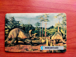 United Kingdom - Mercury - Dinosaur : Triceratops - MER500 - [ 4] Mercury Communications & Paytelco