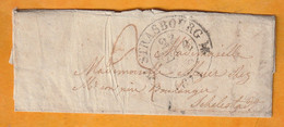 1838 - Lettre Pliée Avec Corresp Familiale De Strasbourg - Cad Fleurons Simples - Vers Sélestat - Cad Arrivée - Taxe  3 - 1801-1848: Precursori XIX