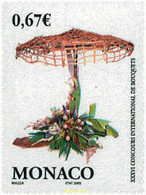 104238 MNH MONACO 2002 CONCURSO INTERNACIONAL DE RAMOS DE FLORES - Autres & Non Classés