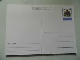 Cartolina Postale Repubblica Di S. Marino Lire 120 - Briefe U. Dokumente