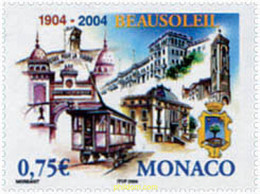 138772 MNH MONACO 2004 CENTENARIO DE LA CIUDAD DE BEAUSOLEIL - Autres & Non Classés