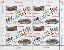 138802 MNH MONACO 2004 28 JUEGOS OLIMPICOS DE VERANO ATENAS 2004 - Other & Unclassified