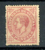 ALFONSO XII 1876. 5 PESETAS. MH* - Unused Stamps