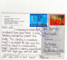 Timbre , Stamp " Culture Mapuche : Tapis Vertical Des Andes  " + Complément Sur Cp , Carte , Postcard Du 30/06/2001 - Lettres & Documents