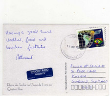 Timbre , Stamp " Satellite CBERS 2  " Sur Cp , Carte , Postcard Du 11/01/2005 - Covers & Documents