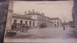 90 BELFORT  1916 LA GARE  CACHET MILITAIRE 8 EME REGIMENT TERRITORIAL INF - Belfort - Stadt