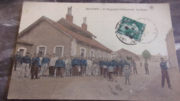 90 BELFORT  1908 35 EME REGIMENT INFANTERIE LA SOUPE - Belfort - Città