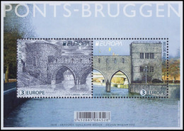 BL263**(4777/4778) - EUROPA 2018 - Les Ponts / De Bruggen / Die Brücken / The Bridges - EUROPE - 2018