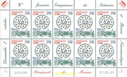 185067 MNH MONACO 2005 10 JORNADA EUROPEA DE LA PRESERVACION DEL PATRIMONIO ANTIGUO - Autres & Non Classés