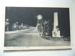 Cartolina Viaggiata "Roma - Autostrada Per Ostia" 1941 - Transportmiddelen