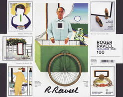 BL296**(4981/4985) - Roger Henri Kamiel, Chevalier Raveel - Unused Stamps