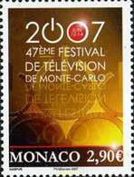 202915 MNH MONACO 2007 47 FESTIVAL DE LA TELIVISION EN MONTECARLO - Altri & Non Classificati