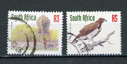 AFRIQUE DU SUD : FAUNE  - N° Yvert 1018+1019 Obli. - Used Stamps