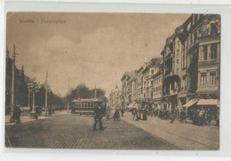 Cpa Pologne Poland Stettin Paradeplatz Tram Tramway Ed Verlag H Peters - Pologne