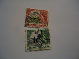 BASUTOLAND  USED STAMPS  2 OVERPRINT    WITH POSTMARK - Autres & Non Classés