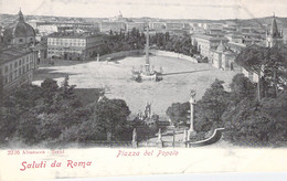 ITALIE - ROMA - Saluti Da Roma - Piazza Del Popolo - Carte Postale Ancienne - Andere & Zonder Classificatie