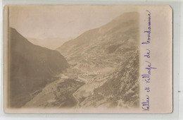 04 Basses Alpes Condamine Vallée Ubaye Et Village Carte Photo 1909 - Other & Unclassified