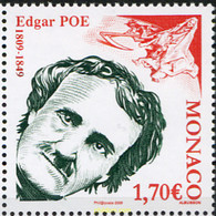 223508 MNH MONACO 2009 200 ANIVERSARIO DE EDGAR ALLAN POE - Andere & Zonder Classificatie