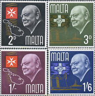 224612 MNH MALTA 1966 ANIVERSARIO DE LA MUERTE DE WINSTON CHURCHILL - Sir Winston Churchill