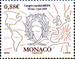 225430 MNH MONACO 2009 CONGRESO MUNDIAL DE LA ORDEN DE ACADEMICOS PALMES. - Otros & Sin Clasificación