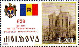 225525 MNH MOLDAVIA 2009 650 ANIVERSARIO DEL ESTADO MONDAVO - Châteaux