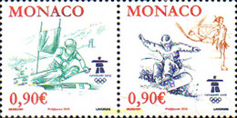 242550 MNH MONACO 2009 21 JUEGOS OLIMPICOS INVIERNO VANCOUVER 2010 - Sonstige & Ohne Zuordnung