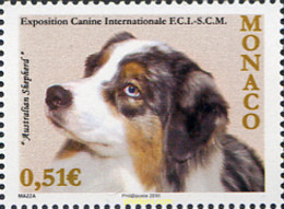 242838 MNH MONACO 2010 EXPOSICION CANINA INTERNACIONAL - Andere & Zonder Classificatie