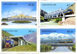 243638 MNH KIRGUIZISTAN 2009 TRENES - Autres & Non Classés