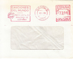 Espagne-Madrid-12/01/1983-Canciones Del Mundo-Chansons Du Monde - Maschinenstempel (EMA)