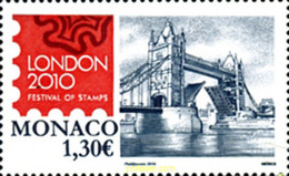 250054 MNH MONACO 2010 EXPOSICION FILATELICA INTERNACIONAL - LONDON 2010 - Otros & Sin Clasificación