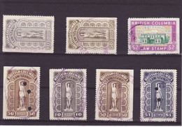 3645) BC Law Nice Stamps B C Revenue - Usati