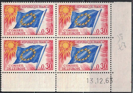 COIN DATE - SERVICE N°30 - 0f30 - CONSEIL DE L'EUROPE - 13-12-1963 - Cote 5€. - Officials