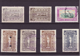 3651) BC Law Nice Stamps B C Revenue - Gebruikt