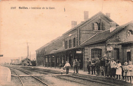 Belgique - Seilles - Intérieur De La Gare - Animé - Enfant - Carte Postale Ancienne - Andenne